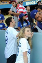Danielle Fishel, Sabrina Carpenter and Rowan Blanchard – Dodgers Game in Los Angeles - June 2014