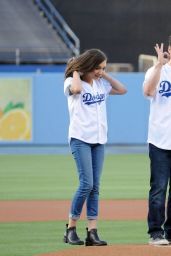 Danielle Fishel, Sabrina Carpenter and Rowan Blanchard – Dodgers Game in Los Angeles - June 2014