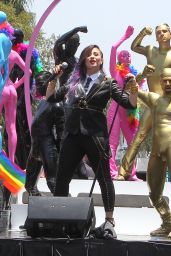 Demi Lovato Performs at the 2014 Pride Parade in West Hollywood