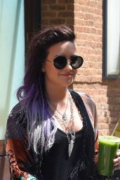 Demi Lovato Street Style - Out in NYC - June 2014