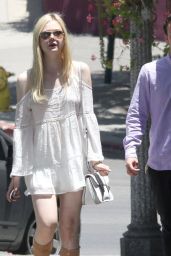 Elle Fanning Street Style - Out in Los Feliz - June 2014