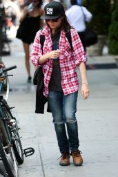 Ellen Page Street Style - Out in New York City - June 2014