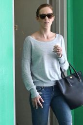 Emily Blunt In Jeans - Leaving a Business Meeting in Hollywood