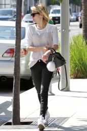 Emma Roberts Street Style - Shopping in West Hollywood - June 2014