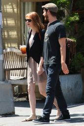 Emma Stone With Boyfriend - Out in New York City - June 2014