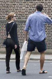 Emma Watson With Boyfriend - Out in London - June 2014