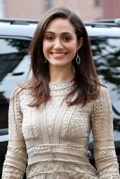 Emmy Rossum at American Express & Uber Mobile Loyalty Program Launch in New York City