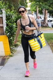 Emmy Rossum in Tights - Leaving a Gym in West Hollywood - June 2014