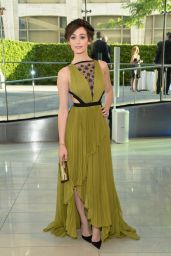 Emmy Rossum Wearing J Mendel Dress - 2014 CFDA Fashion Awards in NYC