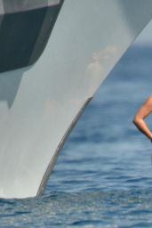 Hayden Panettiere in a Swimsuit - Yacht in St Tropez - June 2014
