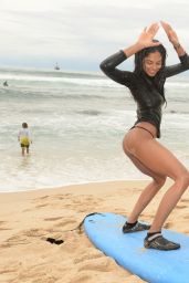 Heidy de la Rosa - Oakley Learn to Ride-Surf in Cabo San Lucas - June 2014