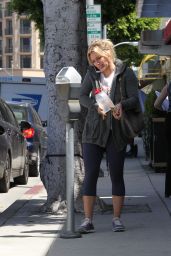 Hilary Duff in Leggings - Out in Beverly Hills - June 2014
