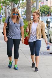 Hilary Duff in Leggings - Out in West Hollywood - June 2014