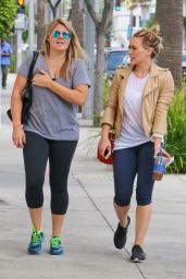 Hilary Duff in Leggings - Out in West Hollywood - June 2014