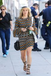 Hilary Duff in Mini Dress - Out in Studio City - June 2014