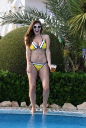 Imogen Thomas in a Bikini on a Beach in Spain - June 2014