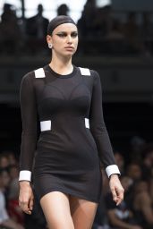 Irina Shayk at the Givenchy Fashion Show in Paris - June 2014