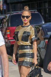 Jennifer Lopez Leggy - Out in New York City - June 2014