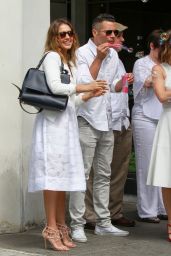 Jessica Alba and Cash Warren at a Friends Wedding in Beverly Hills - June 2014