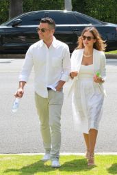 Jessica Alba and Cash Warren at a Friends Wedding in Beverly Hills - June 2014