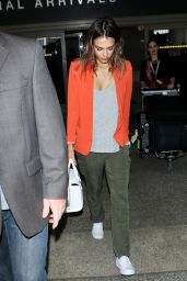 Jessica Alba at LAX Airport - June 2014