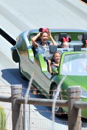 Jessica Alba Candids – Disneyland in Anaheim, June 2014