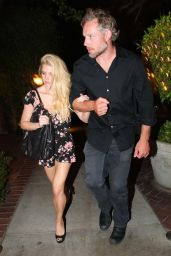 Jessica Simpson Night out Style - Sunset Marquis Hotel in West Hollywood - June 2014