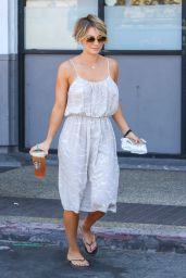 Kaley Cuoco - In a Summer Dress - Out in Los Angeles - May 2014