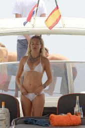 Kate Hudson Wears White Bikini on a Boat in Ibiza - June 2014