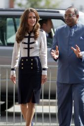 Kate Middleton Wearing  Alexander McQueen - Official Visit to Bletchley Park - June 2014