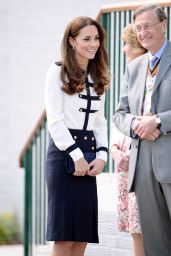 Kate Middleton Wearing  Alexander McQueen - Official Visit to Bletchley Park - June 2014