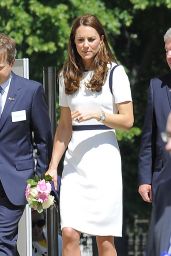 Kate Middleton Wearing Jaeger Dress - Visits the National Maritime Museum in Greenwich