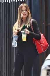 Khloe Kardashian Casual Style - Visiting a Friend in Sherman Oaks - June 2014