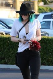 Kylie Jenner in Jeans - Out in Calabasas - June 2014