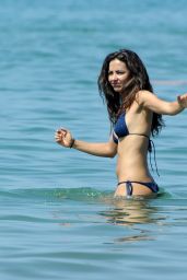 Laura Barriales in a Bikini on the Beach - June 2014