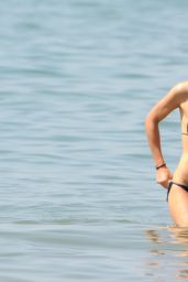 Laura Barriales in a Bikini on the Beach - June 2014