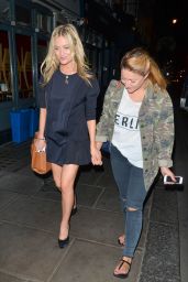 Laura Whitmore Night out Style - Groucho Club, June 2014