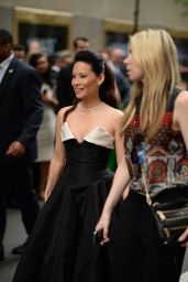 Lucy Liu Wearing Vivienne Westwood Gown at 2014 Tony Awards in New York City