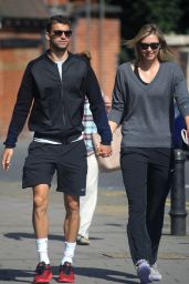 Maria Sharapova Holds Hands in the Sunshine With Boyfriend Grigor Dimitrov - June 2014