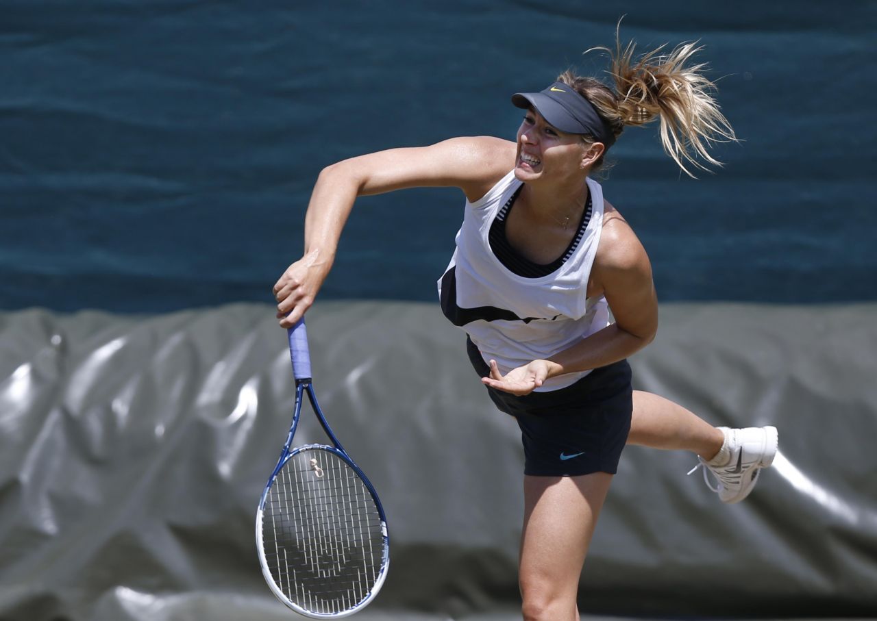 Maria Sharapova – Practice Session Ahead of 2014 Wimbledon