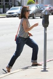 Minka Kelly Street Style - Out Shopping in Los Angeles - June 2014