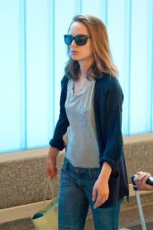 Natalie Portman at LAX Airport - June 2014