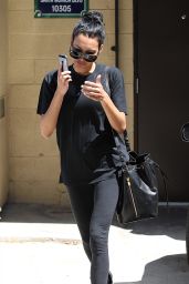 Naya Rivera All in Black - Leaving a Jewelry Store in Beverly Hills