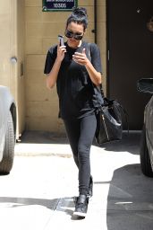 Naya Rivera All in Black - Leaving a Jewelry Store in Beverly Hills
