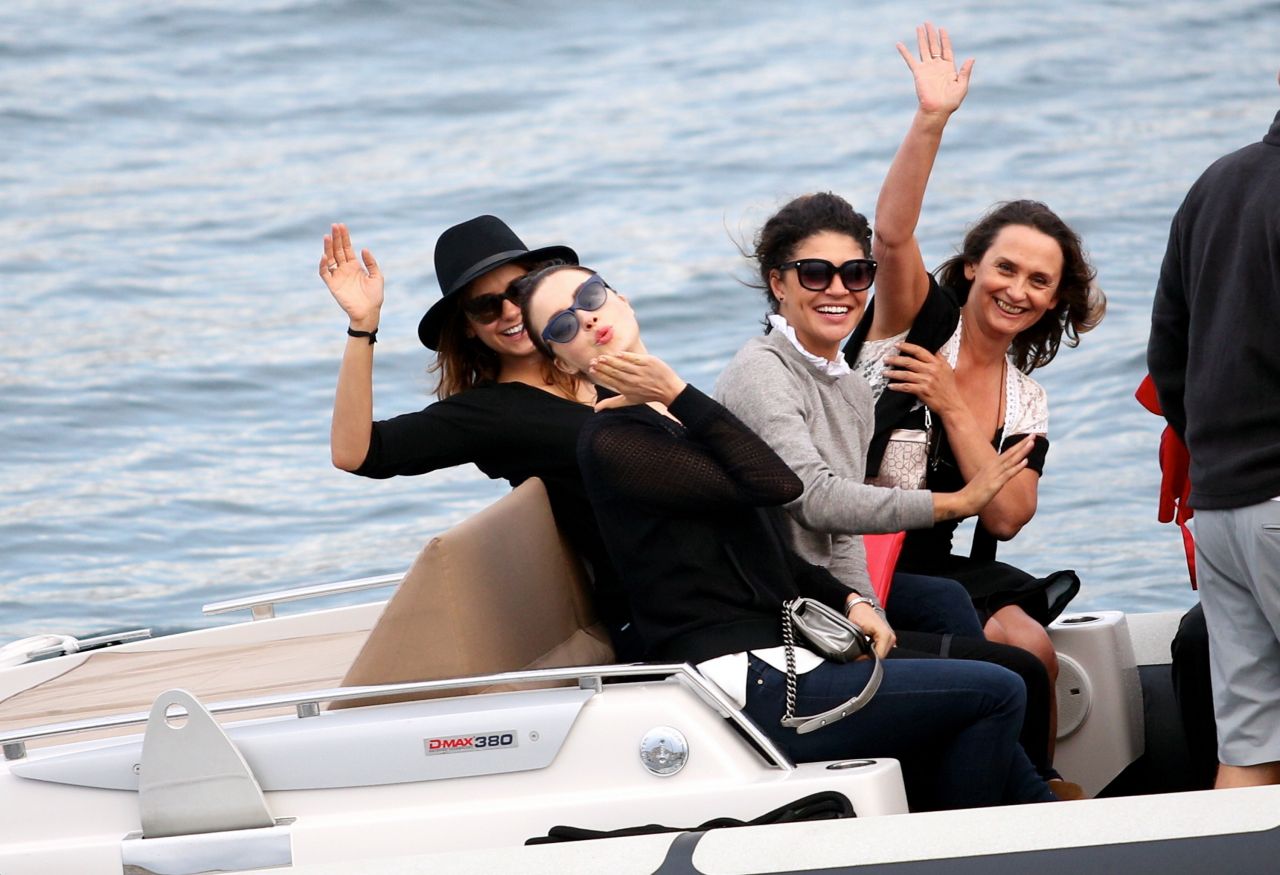 Nina Dobrev, Jessica Szohr and Emma Miller Enjoying a Shopping Day in Saint Tropez - June 2014
