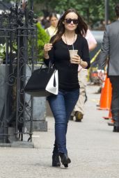 Olivia Wilde in Jeans Out in New York City - June 2014