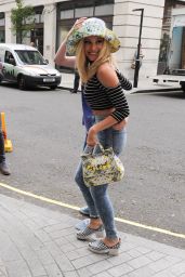 Pixie Lott in Tight Jeans at the BBC in Portland Place London - June 2014