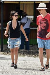 Rachel Bilson in Shorts - Out in Barbados - June 2014