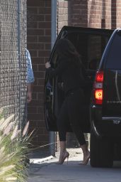 Selena Gomez Makes a Covert Arrival to Justin Bieber