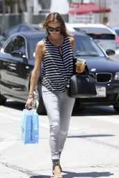 Stacy Keibler in Jeans - Out in Los Angeles - May 2014